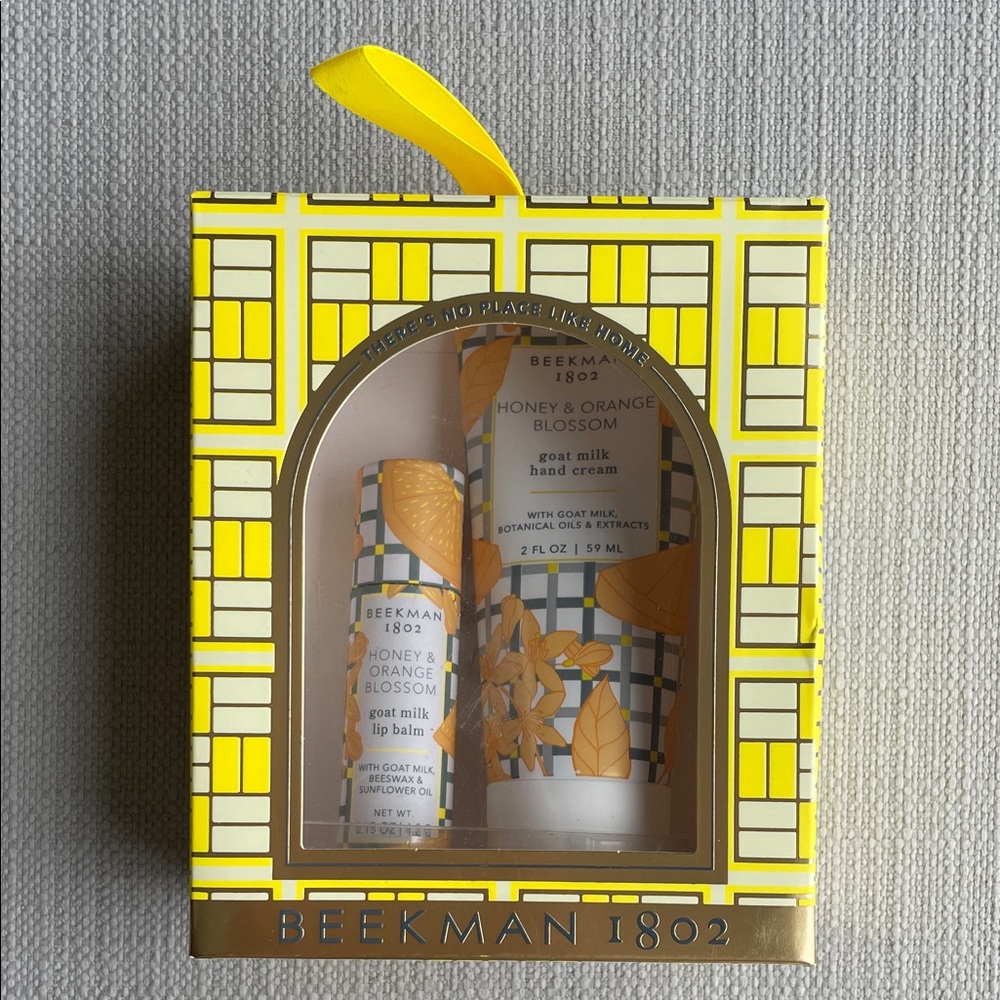 Beekman 1802 Honey & Orange Blossom Hand Cream & lip balm Duo